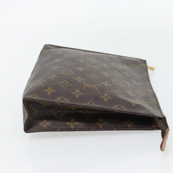 LOUIS VUITTON Monogram Poche Toilette 26 Pouch M47542 LV Auth 180910