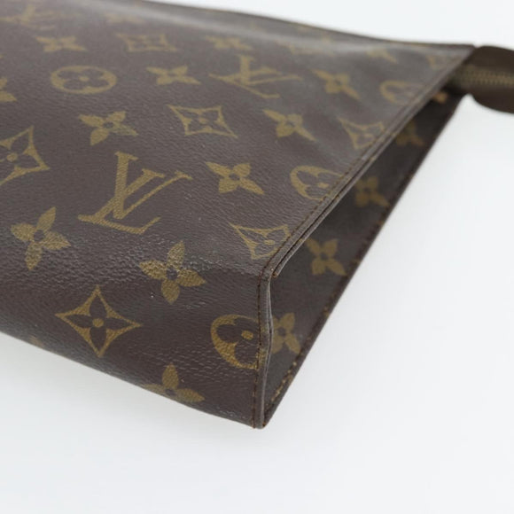 LOUIS VUITTON Monogram Poche Toilette 26 Pouch M47542 LV Auth 180910
