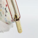 LOUIS VUITTON Monogram Multicolor Zippy Long Wallet White M60241 LV Auth 180913-8