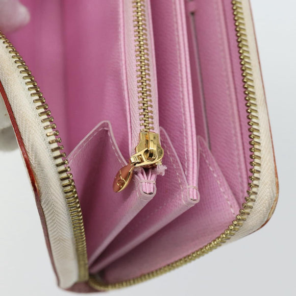 LOUIS VUITTON Monogram Multicolor Zippy Long Wallet White M60241 LV Auth 180913