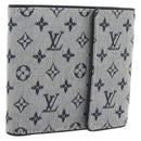 LOUIS VUITTON Mini Porte Billet Cartes Credit Monnaie Blue M92239 Auth 180914A-1