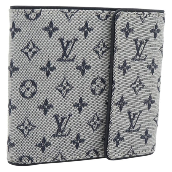 LOUIS VUITTON Mini Porte Billet Cartes Credit Monnaie Blue M92239 Auth 180914A