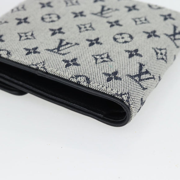 LOUIS VUITTON Mini Porte Billet Cartes Credit Monnaie Blue M92239 Auth 180914A
