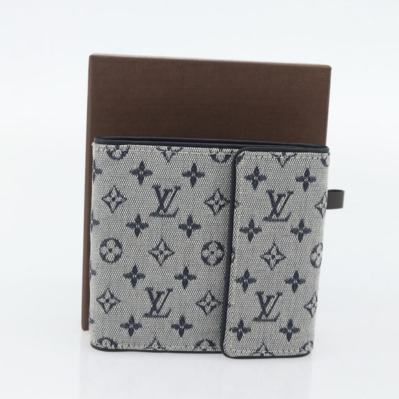 LOUIS VUITTON Mini Porte Billet Cartes Credit Monnaie Blue M92239 Auth 180914A