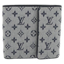 LOUIS VUITTON Mini Porte Billet Cartes Credit Monnaie Blue M92239 Auth 180914A-13