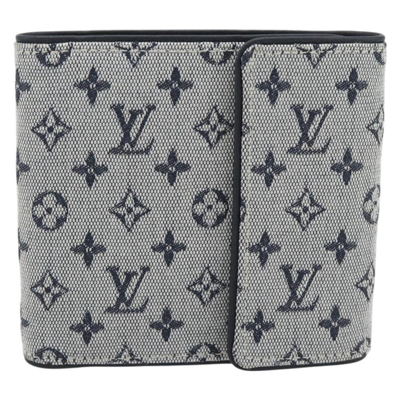LOUIS VUITTON Mini Porte Billet Cartes Credit Monnaie Blue M92239 Auth 180914A