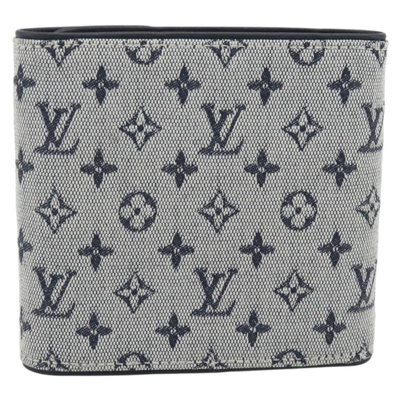 LOUIS VUITTON Mini Porte Billet Cartes Credit Monnaie Blue M92239 Auth 180914A