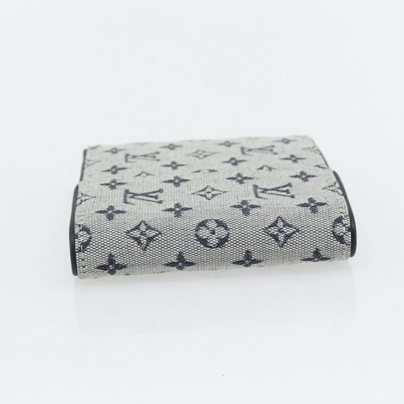 LOUIS VUITTON Mini Porte Billet Cartes Credit Monnaie Blue M92239 Auth 180914A
