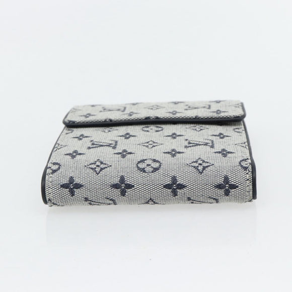LOUIS VUITTON Mini Porte Billet Cartes Credit Monnaie Blue M92239 Auth 180914A