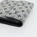 LOUIS VUITTON Mini Porte Billet Cartes Credit Monnaie Blue M92239 Auth 180914A-7