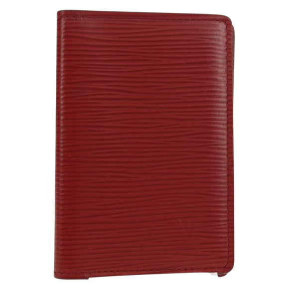 LOUIS VUITTON Epi Organizer De Poch Card Case Red M6358E LV Auth 180915M