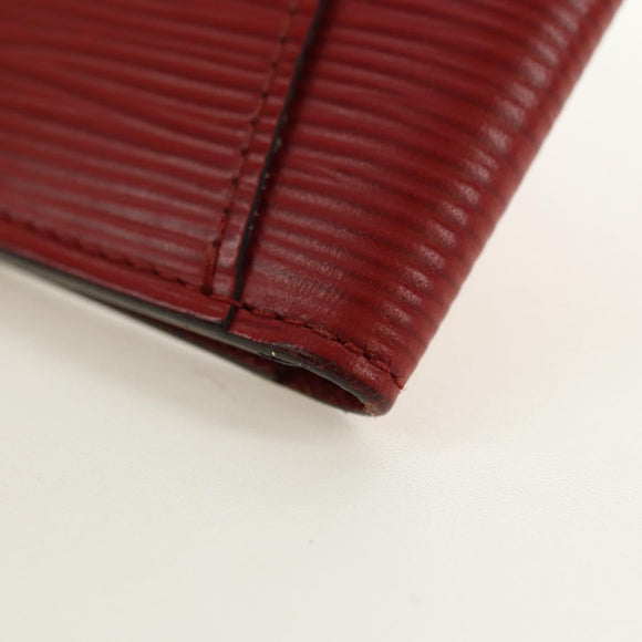 LOUIS VUITTON Epi Organizer De Poch Card Case Red M6358E LV Auth 180915M