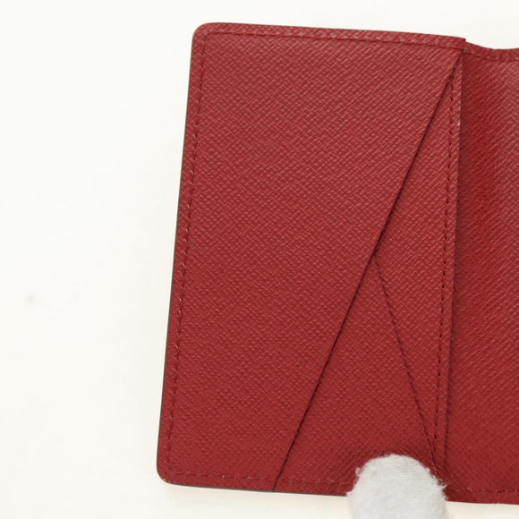 LOUIS VUITTON Epi Organizer De Poch Card Case Red M6358E LV Auth 180915M