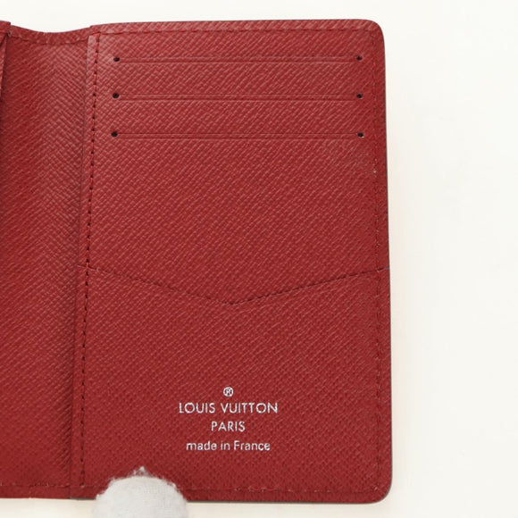 LOUIS VUITTON Epi Organizer De Poch Card Case Red M6358E LV Auth 180915M