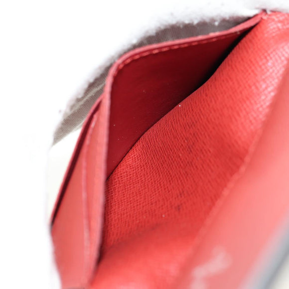 LOUIS VUITTON Epi Organizer De Poch Card Case Red M6358E LV Auth 180915M