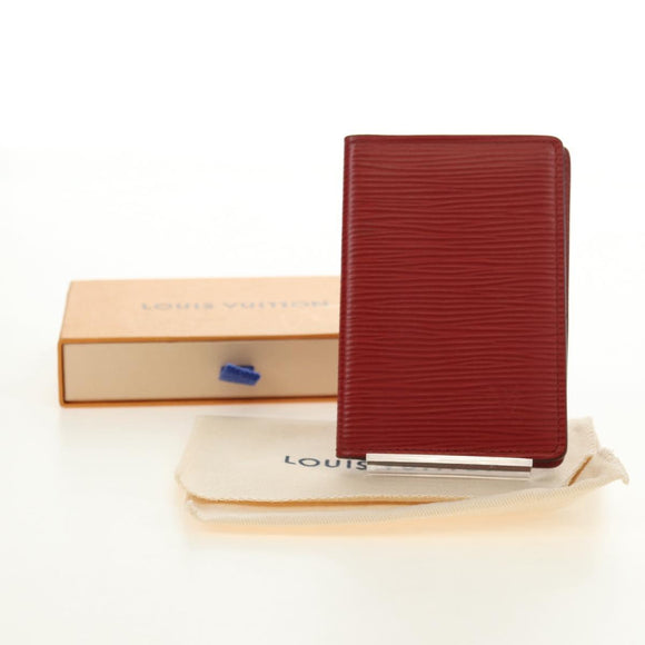 LOUIS VUITTON Epi Organizer De Poch Card Case Red M6358E LV Auth 180915M