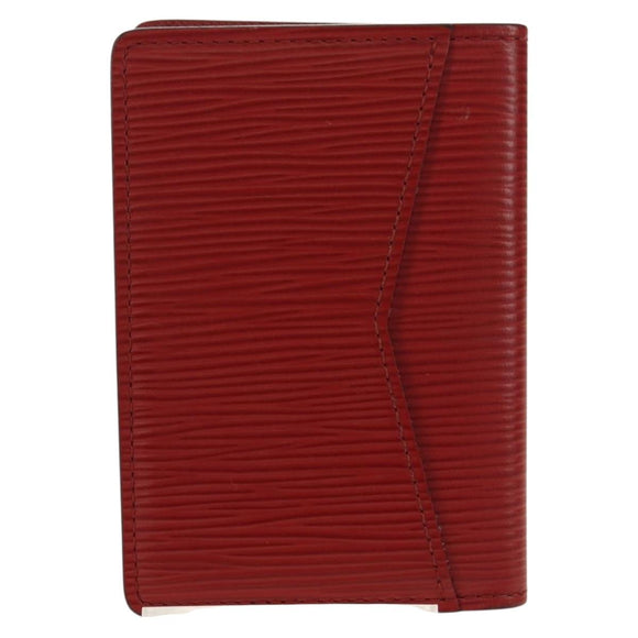 LOUIS VUITTON Epi Organizer De Poch Card Case Red M6358E LV Auth 180915M