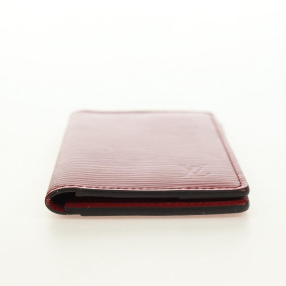 LOUIS VUITTON Epi Organizer De Poch Card Case Red M6358E LV Auth 180915M