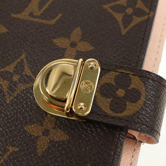 LOUIS VUITTON Monogram Agenda Koala PM Planner Cover Pink R21013 Auth 180916M