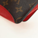 LOUIS VUITTON Monogram Etui Lunette Woody Glasses Case GI0372 LV Auth 180918M-11