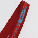 CHANEL Sports Schultergurt Nylon Rot Silber CC Auth 180919-12