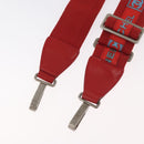 CHANEL Sports Schultergurt Nylon Rot Silber CC Auth 180919-9