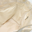 CHANEL New Travel Line Tote Bag Nylon Beige Silver CC Auth 180920-16
