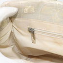 CHANEL New Travel Line Tote Bag Nylon Beige Silver CC Auth 180920-20