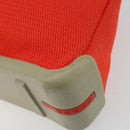 PRADA Sports Shoulder Bag Canvas Orange Silver Auth 180921-15