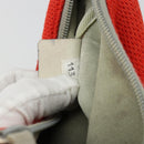 PRADA Sports Shoulder Bag Canvas Orange Silver Auth 180921-12