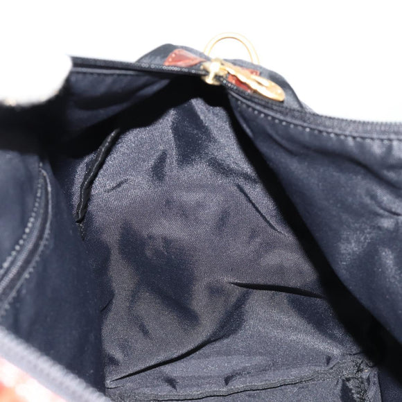 BALENCIAGA Boston Bag Nylon Black Gold Auth 180922