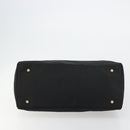 BALENCIAGA Boston Bag Nylon Black Gold Auth 180922-9