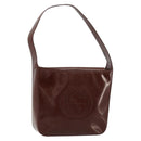 GUCCI Shoulder Bag Patent leather Brown Silver 000 1046 0506 Auth 180923-1