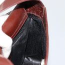 GUCCI Shoulder Bag Patent leather Brown Silver 000 1046 0506 Auth 180923-16