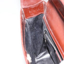 GUCCI Shoulder Bag Patent leather Brown Silver 000 1046 0506 Auth 180923-17