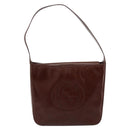 GUCCI Shoulder Bag Patent leather Brown Silver 000 1046 0506 Auth 180923-2