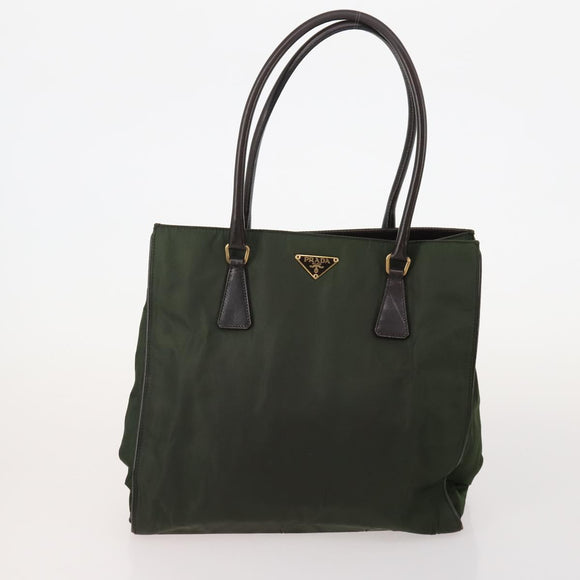 PRADA Shoulder Bag Nylon 5 Set Beige Black Green Auth 180926