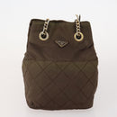 PRADA Shoulder Bag Nylon 5 Set Blue Black Brown Auth 180929-7