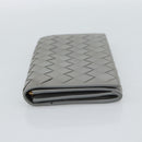 BOTTEGA VENETA MAXI INTRECCIATO Long Wallet Leather Gray Gold Auth 180930A-3