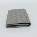 BOTTEGA VENETA MAXI INTRECCIATO Long Wallet Leather Gray Gold Auth 180930A-4