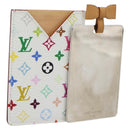 LOUIS VUITTON Monogram Multicolor Etui Hand Mirror White M92651 LV Auth 180935-1