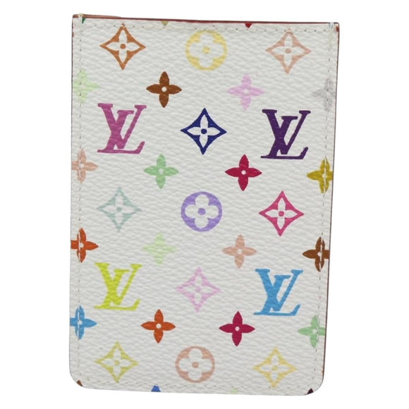 LOUIS VUITTON Monogram Multicolor Etui Hand Mirror White M92651 LV Auth 180935