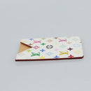 LOUIS VUITTON Monogram Multicolor Etui Hand Mirror White M92651 LV Auth 180935-5