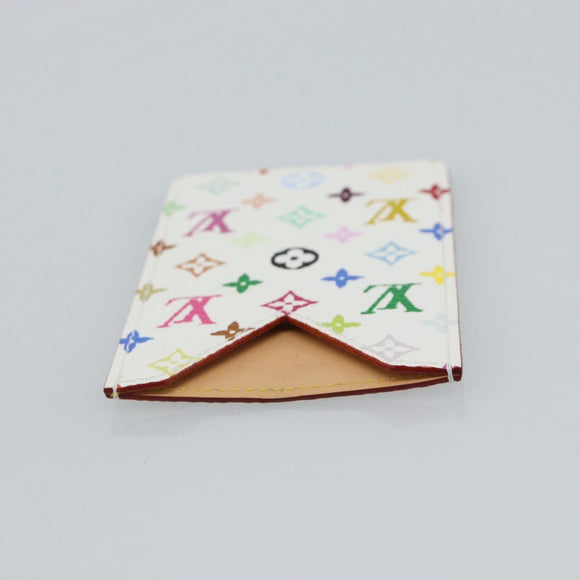LOUIS VUITTON Monogram Multicolor Etui Hand Mirror White M92651 LV Auth 180935