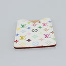 LOUIS VUITTON Monogram Multicolor Etui Hand Mirror White M92651 LV Auth 180935-7