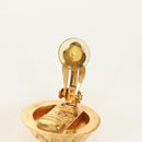 CHANEL Earring metal Gold Tone CC Auth 180936M-11