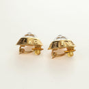 CHANEL Earring metal Gold Tone CC Auth 180936M-14