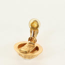 CHANEL Earring metal Gold Tone CC Auth 180936M-5