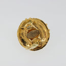 CHANEL Earring metal Gold Tone CC Auth 180937-9