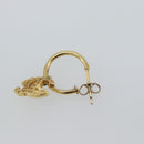 CHANEL Pierce metal Gold Tone CC Auth 180938-8